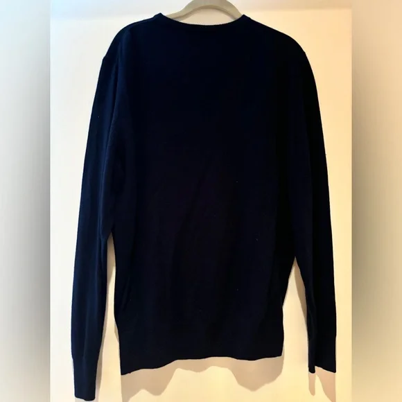 J.Crew Men’s Navy 100% Cashmere Sweater Large - Picture 5 of 5